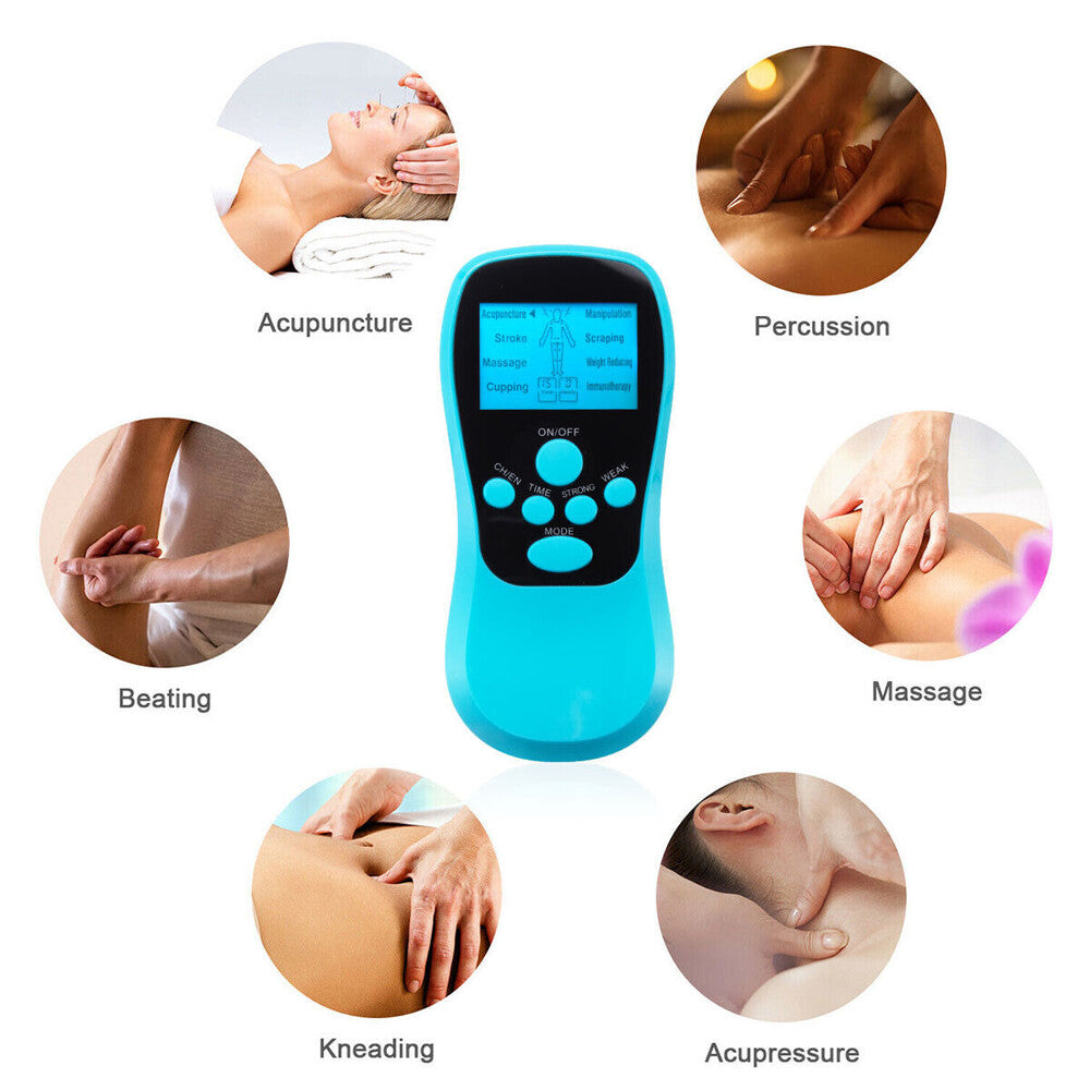 Unit Machine Electric Pulse Massager Muscle Stimulator Pain Relief Therapy Relax