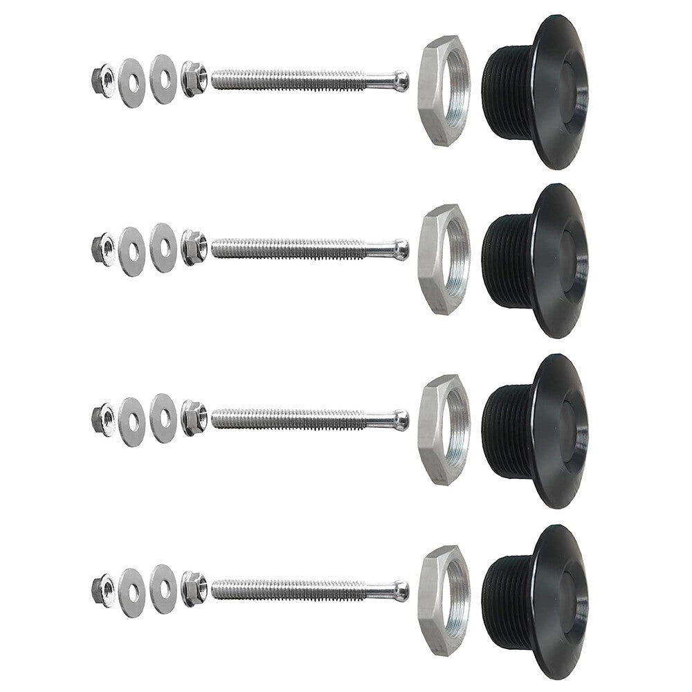 4PCS Aluminum Bumper Quick Release Fasteners Kit for Car Trunk Fender Hatch Lid