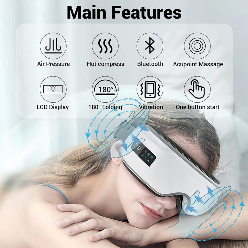 Quadra's Heated Eye Massager With Music