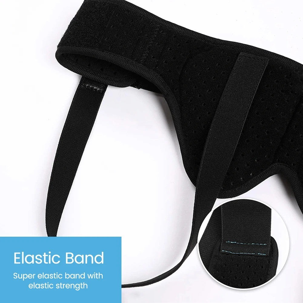 Hernia Support Belt Men Truss for Inguinal with 2 Removable Compression Pads US