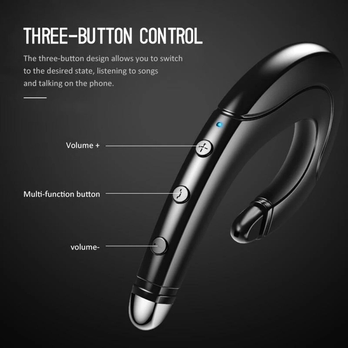 1 Pair Bluetooth Earbuds Stereo Headphone True Wireless Earphone Waterproof US