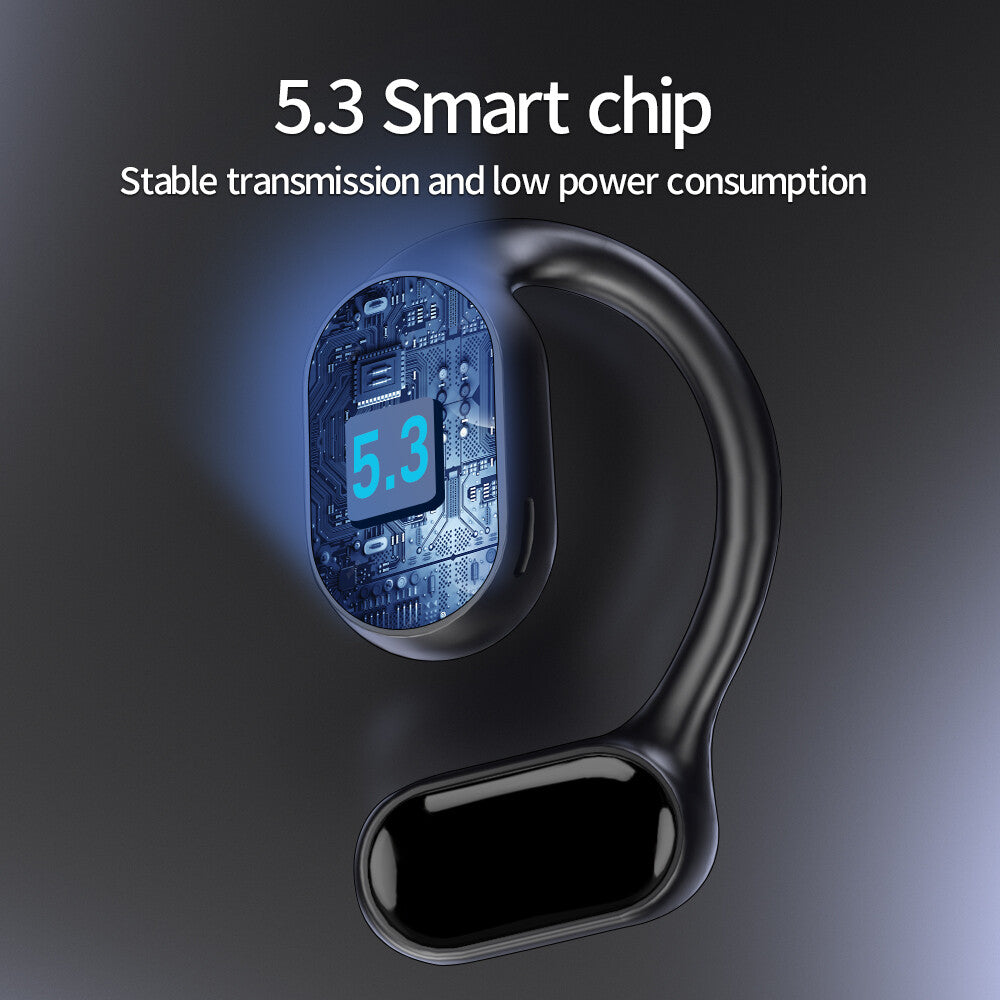 True Wireless Bone Conduction Headphones Bluetooth 5.3 Wireless Headset Earbuds