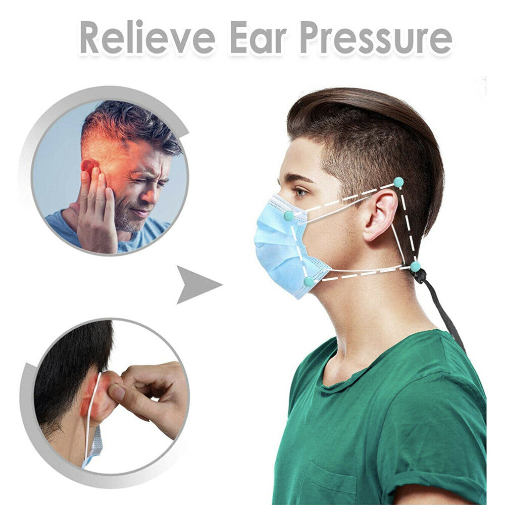 10 PCS Adjustable Lanyard Face Mask Extender Ear Savers for Mask Strap Holder US