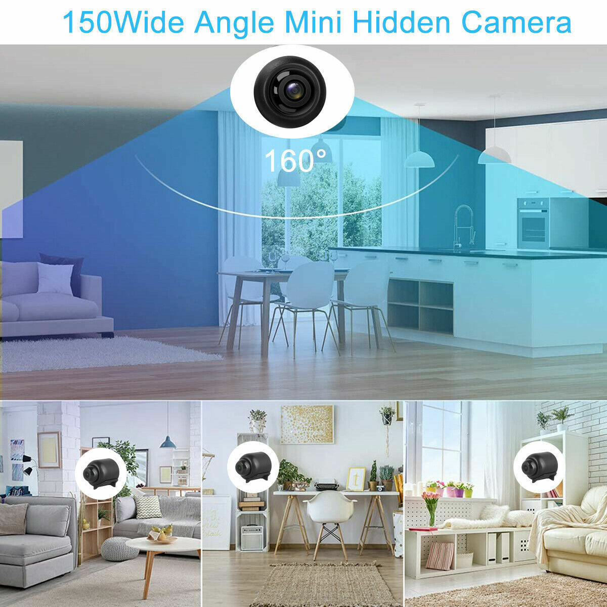 Mini Camera 1080P HD Video Motion Night Vision Cam Wifi Camcorder Security DVR