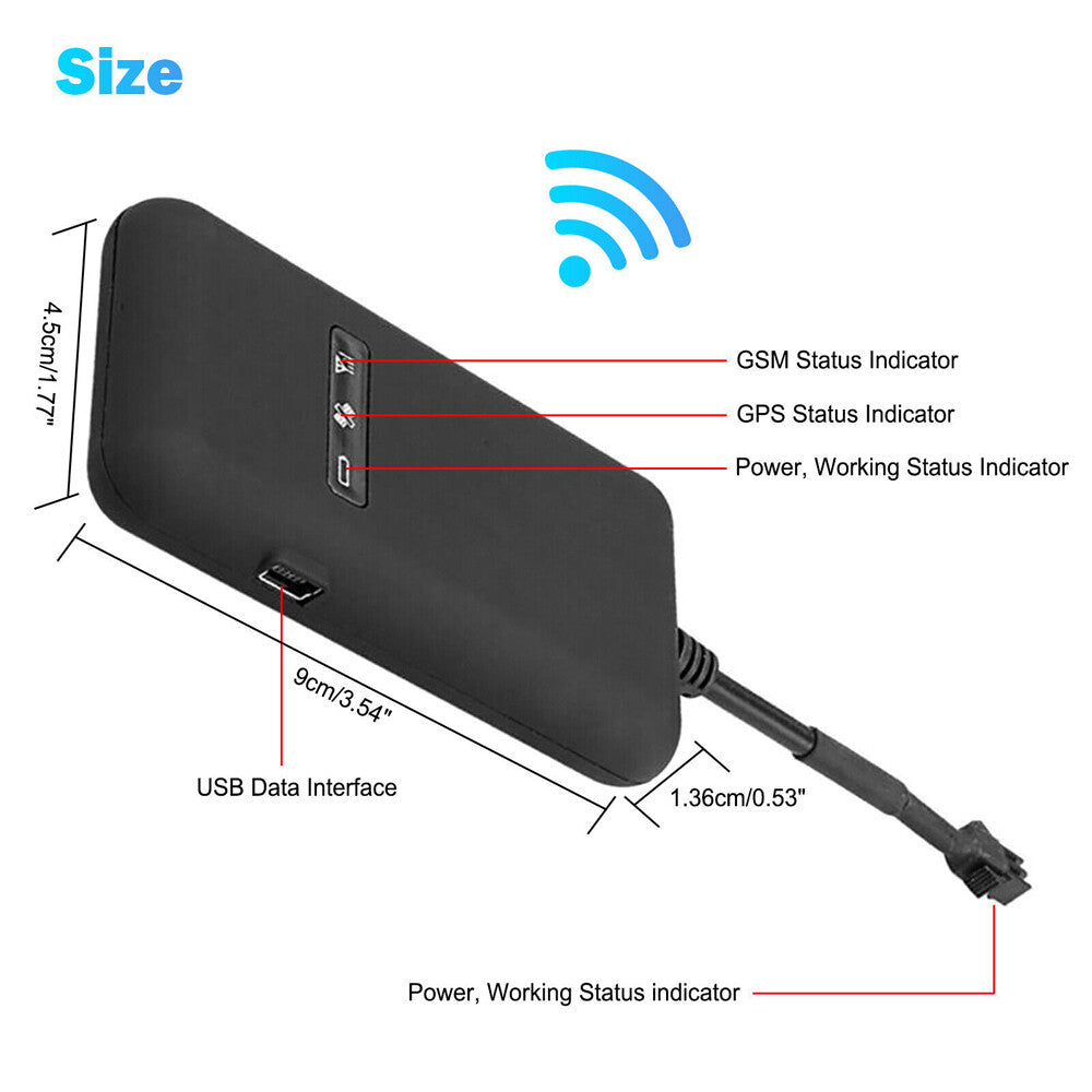 GPS Tracker Real-Time Tracking Locator Device GPRS GSM Car/Motorcycle anti Theft