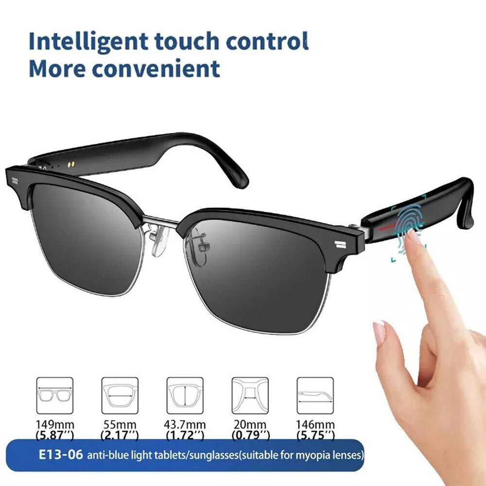 Smart Glasses Bluetooth Audio Glasses Stereo Music Call Headset Voice Control US