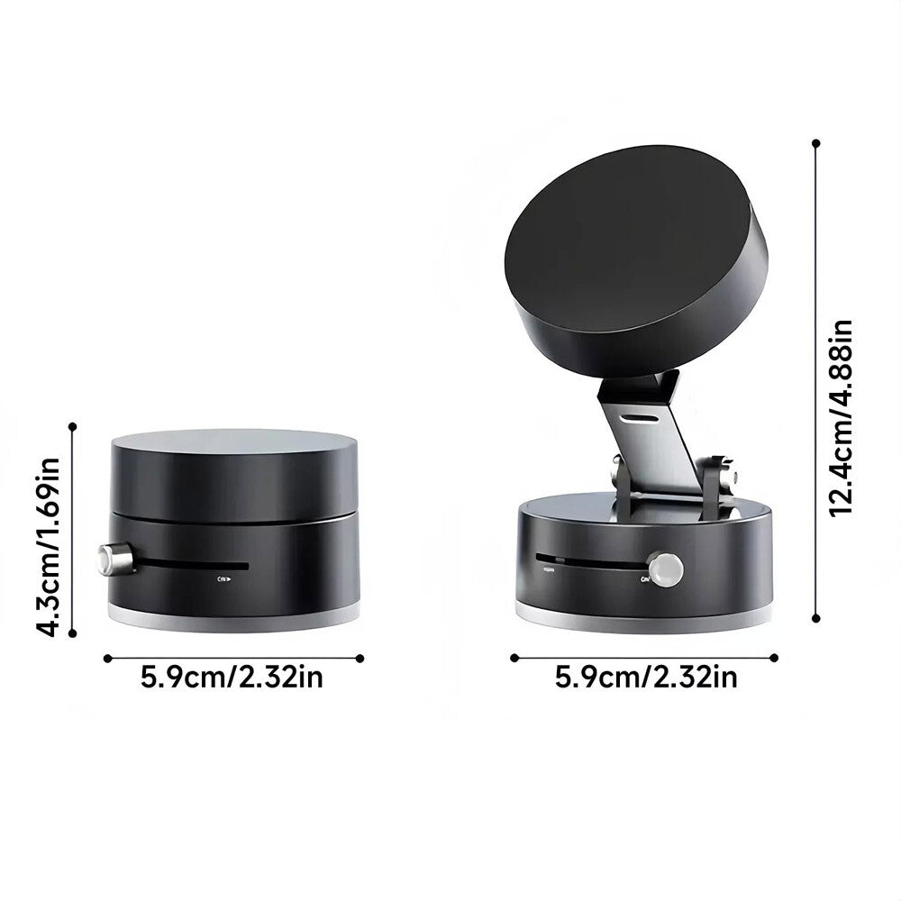 360 Vacuum Strong Magnetic Phone Holder Suction Cup Car Stand Foldable Car Mount