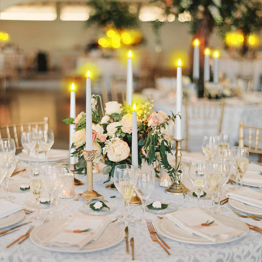 6 Set Rod Candles LED Night Light Decor Candles Flickering Timer Remote Control