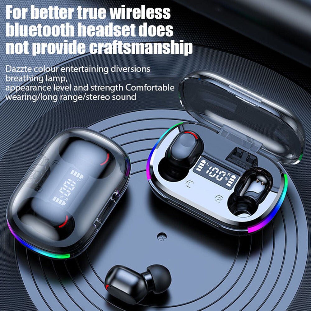 Bluetooth 5.3 Earbuds TWS True Wireless Headphones Earphone Waterproof All Phone