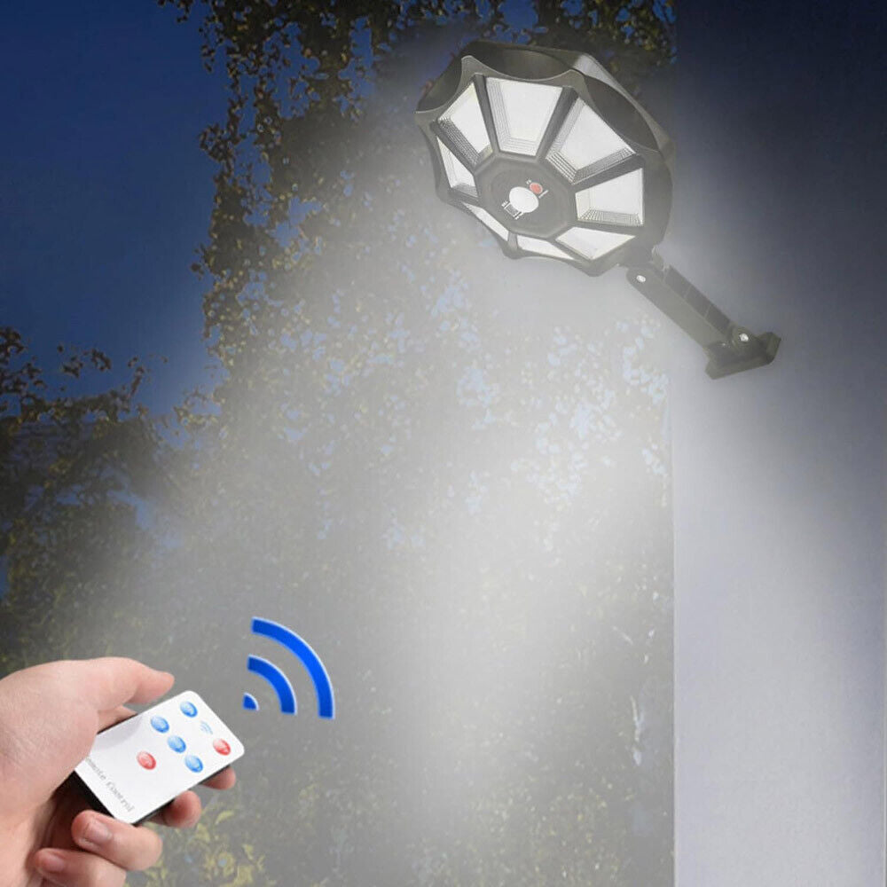 Solar Light Outdoor Motion Sensor Wall 168LED Waterproof Garden Yard Street Lamp