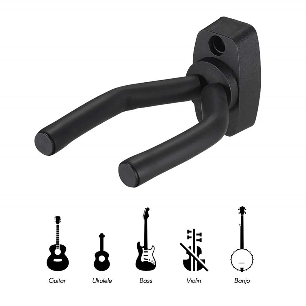 10 PCS Guitar Hangers Hook Holder Wall Mount Lock Hanging Display Instrument US