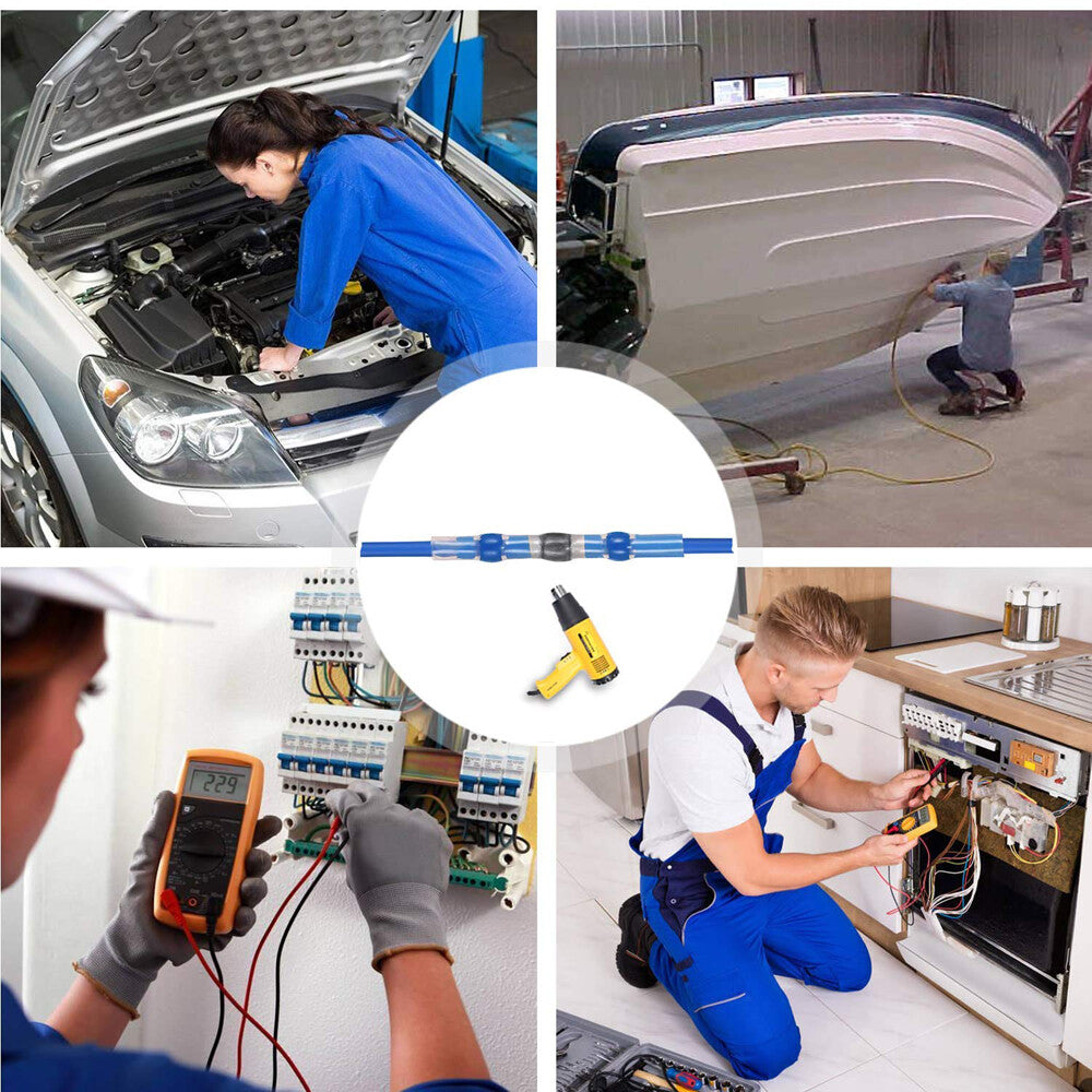 500PCS Wire Connectors Waterproof Heat Shrink Butt Terminals Solder Seal Sleeve