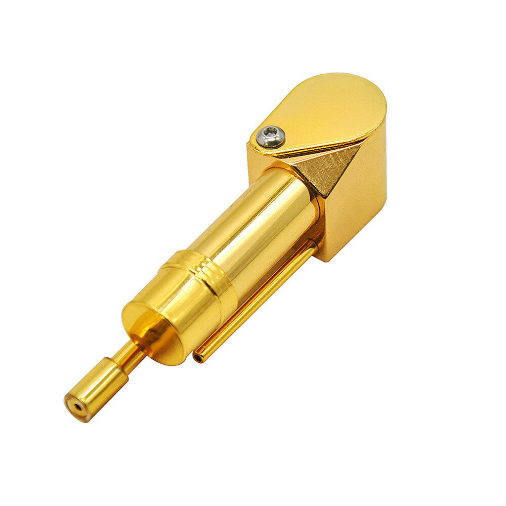 Brass Tobacco Smoking Pipe W/ Stash Storage Cylinder Chamber Metal US Original