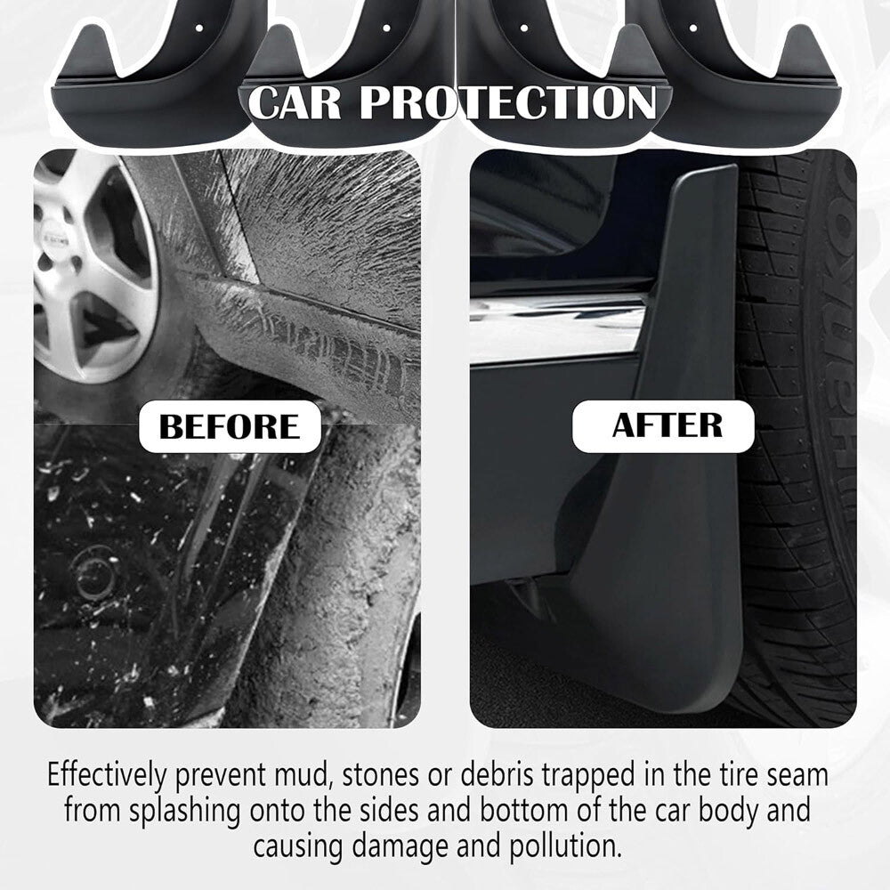 4PCS Car Mud Flaps Splash Guards for Front Rear Auto Accessories Universal USA