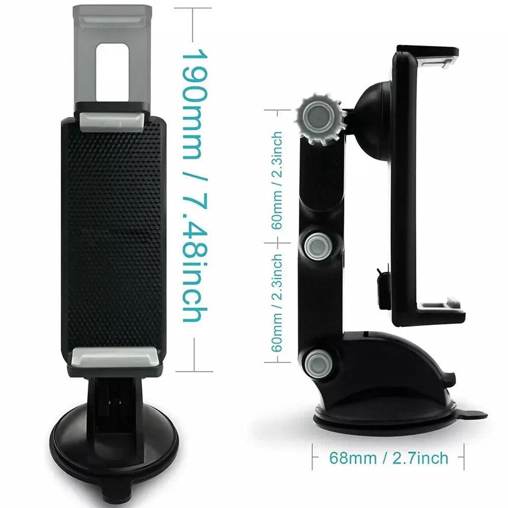 Car Tablet Mount Holder Windshield Dashboard for Universal Smartphone Tablet GPS