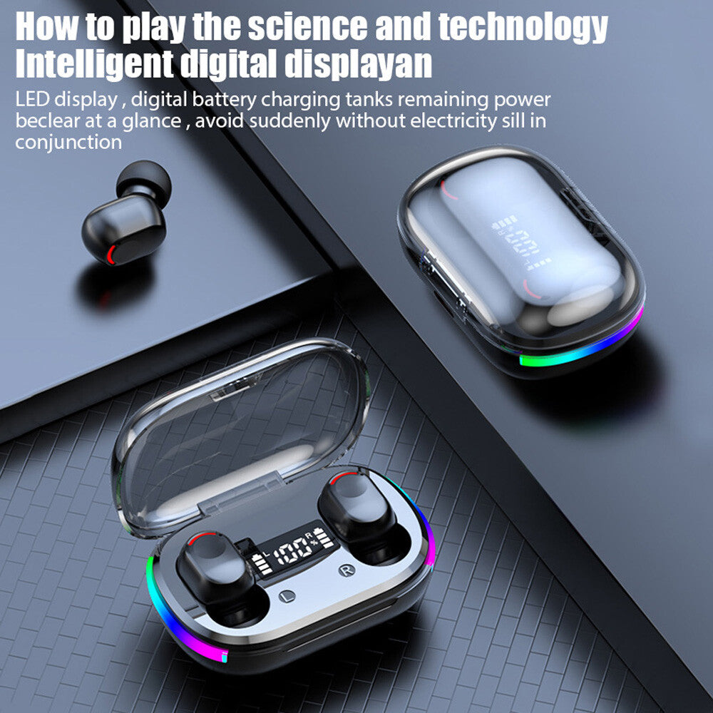 Bluetooth 5.3 Earbuds TWS True Wireless Headphones Earphone Waterproof All Phone