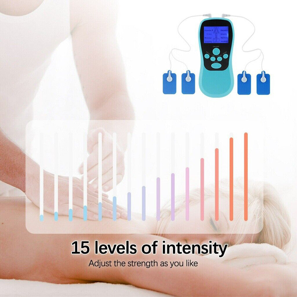 Unit Machine Electric Pulse Massager Muscle Stimulator Pain Relief Therapy Relax