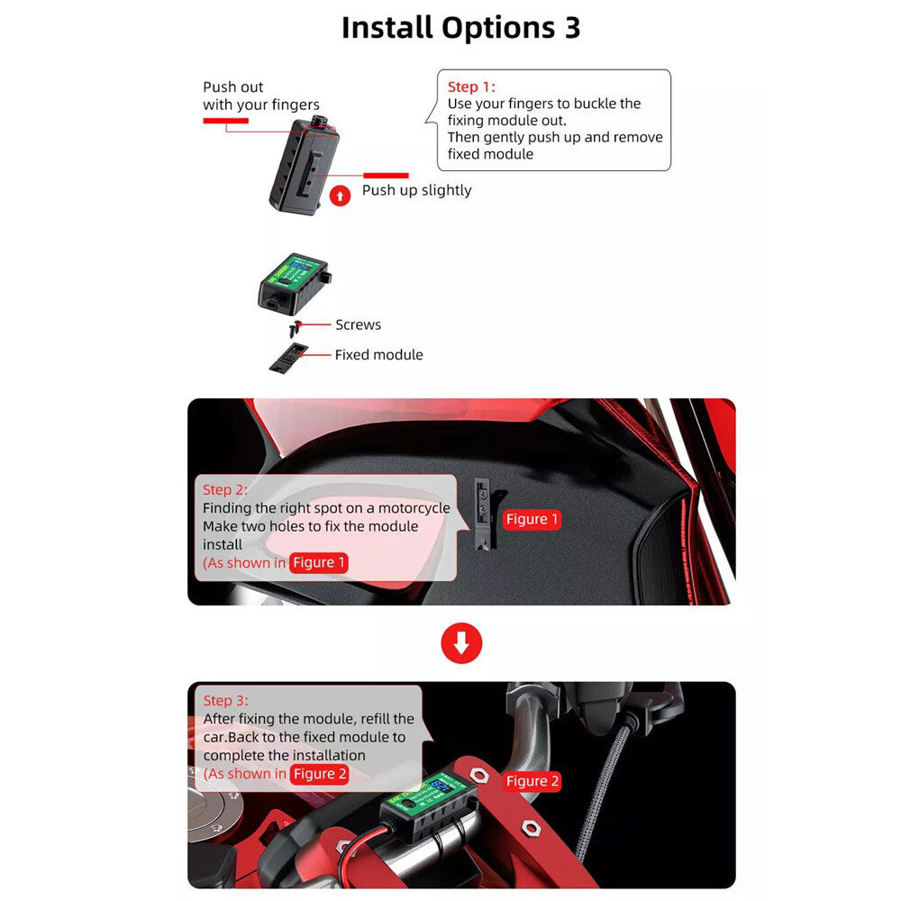 US Waterproof Motorcycle SAE to Dual USB Charger Port Voltmeter Adapter ATV UTV