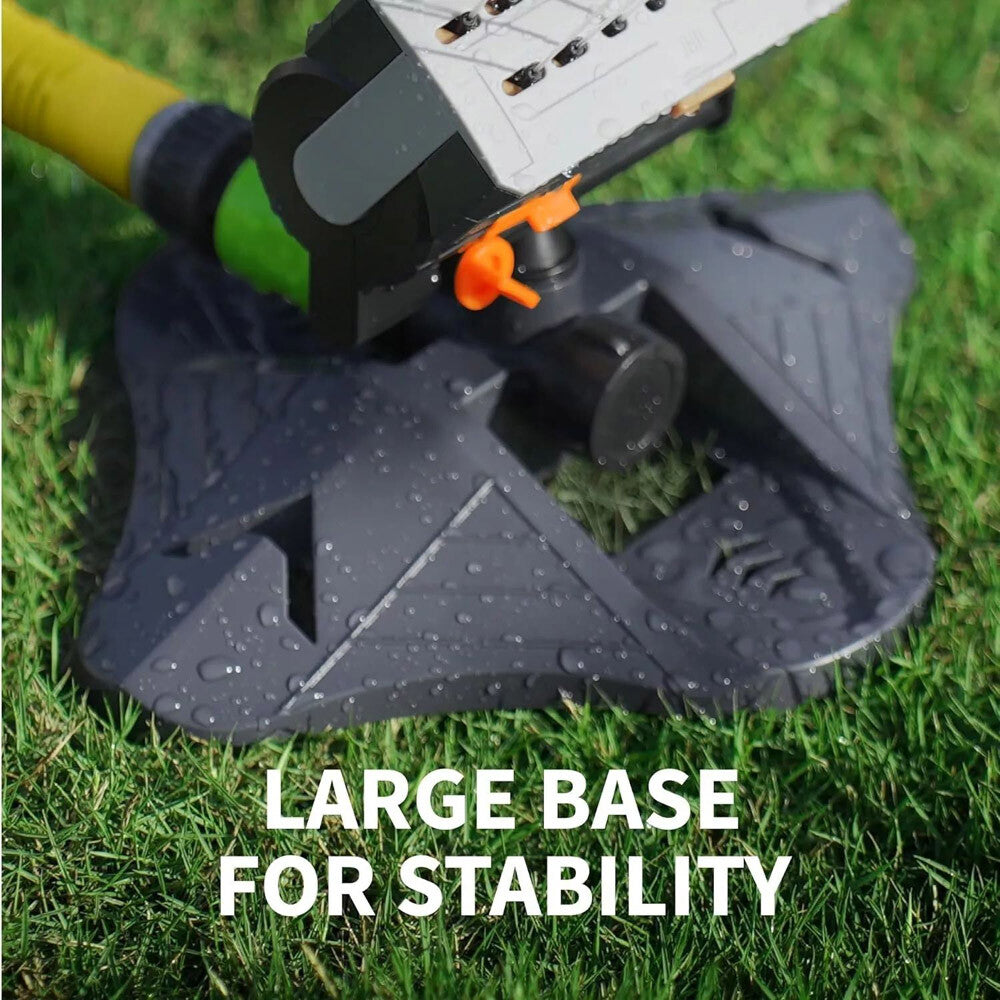 Mini Turbo Oscillating Sprinkler Garden Sprinkler with Large Base Adjustable US