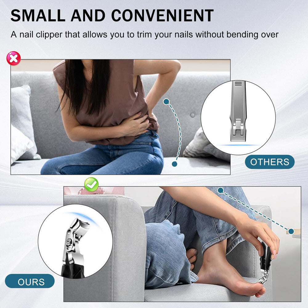 Professional Extra Large Toe Nail Clippers for Thick Nails Heavy Duty Stainless