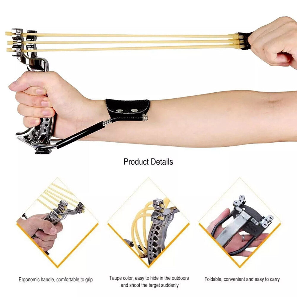 Hunting Slingshot Heavy Duty Wrist Western Kit Fit Adult Teens Outdoor Sports US
