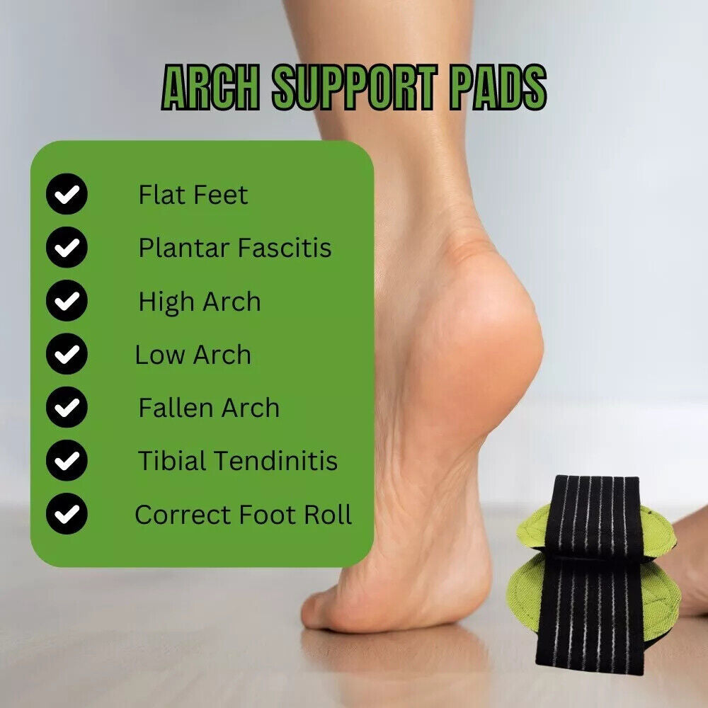 6 Pairs Arch Support Relief Cushioned Foot Plantar Fasciitis Pain Shoe Insoles