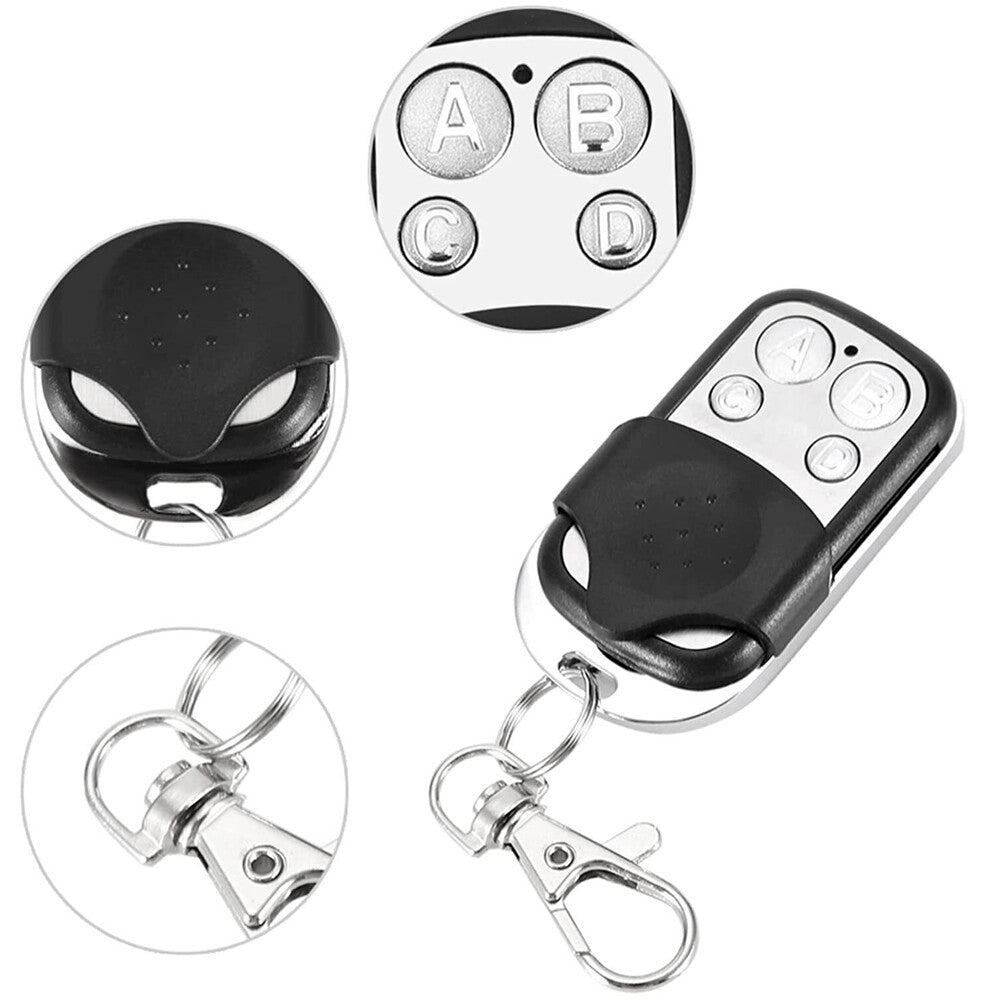 4X Universal Electric Cloning Remote Control Key Fob 433Mhz for Gate Garage Door