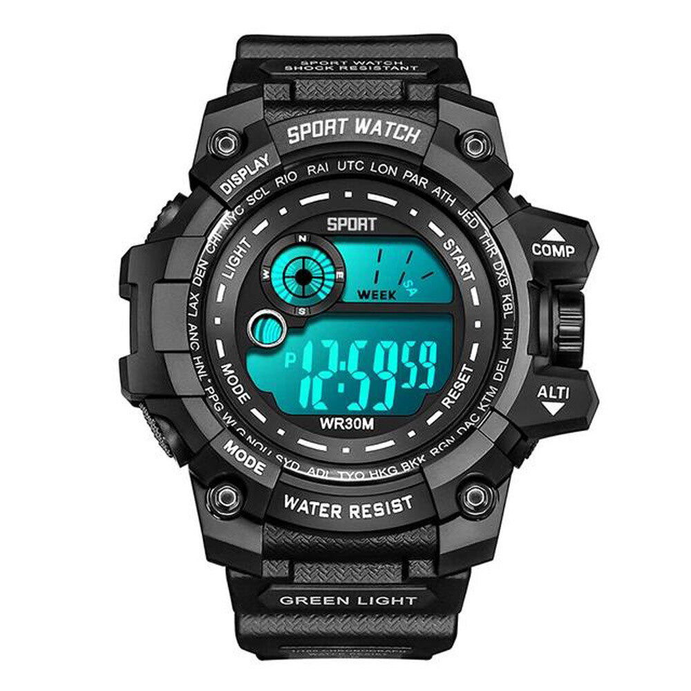 Wristwatch LED Digital Sports Watch Military Tactical Waterproof Shockproof US