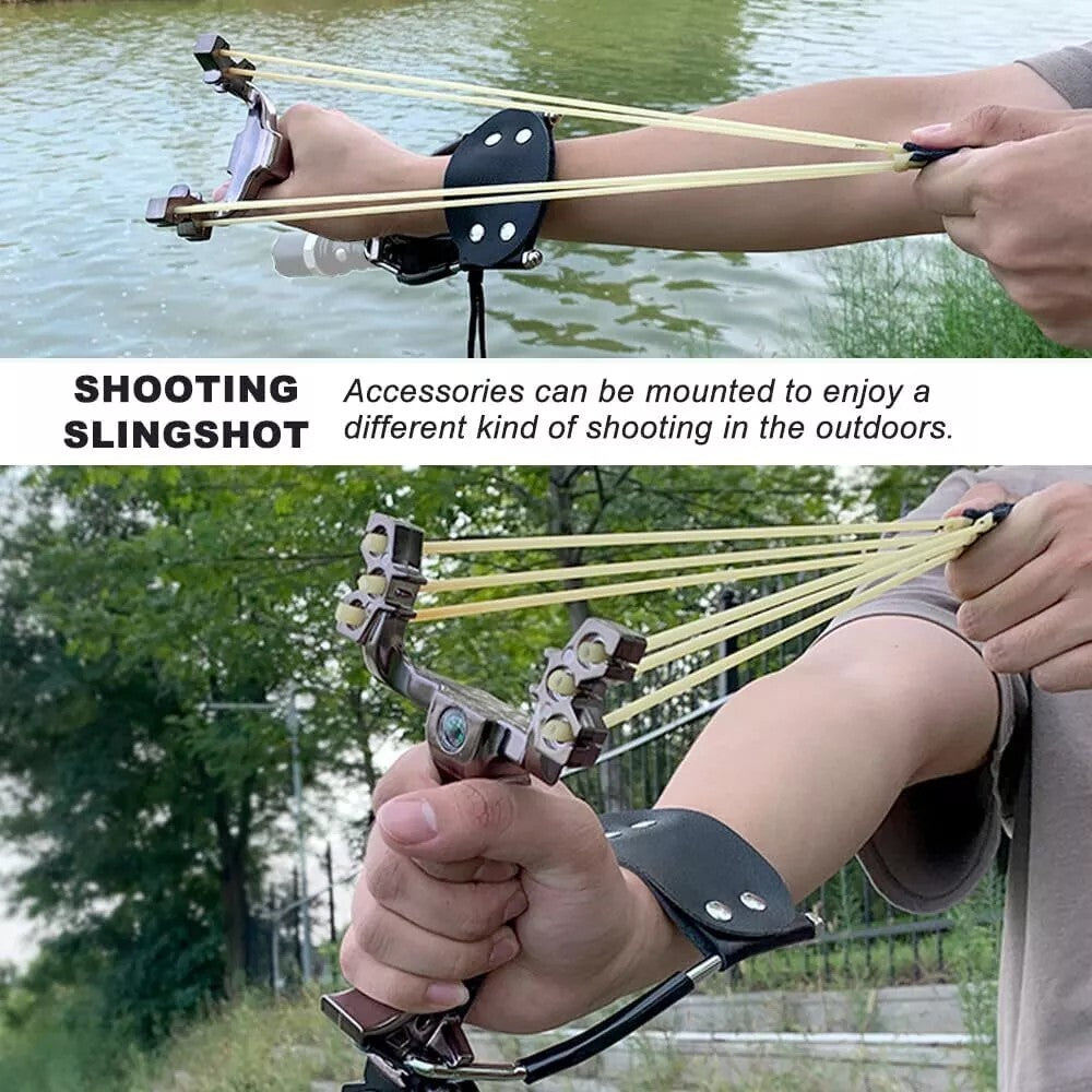 Hunting Slingshot Heavy Duty Wrist Western Kit Fit Adult Teens Outdoor Sports US