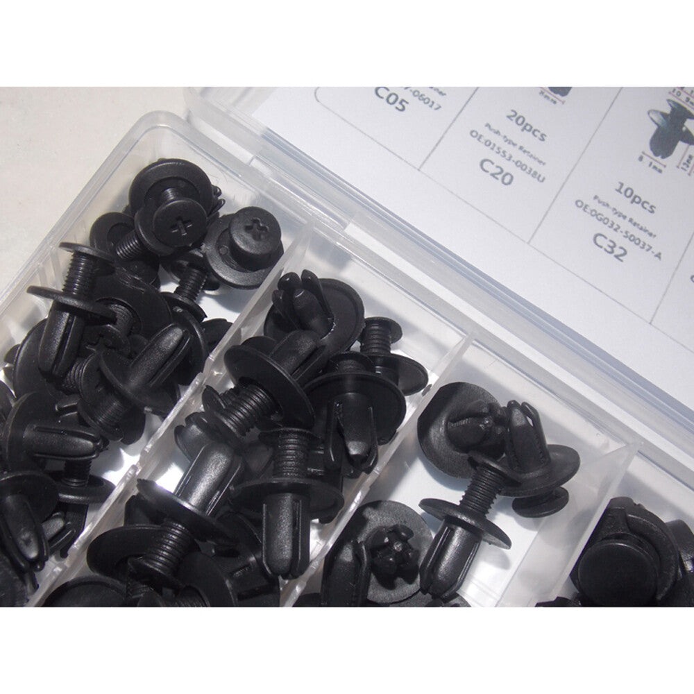 Car Accessories Clip Trim Push Pin Rivet Bumper Door Panel Retainer Fastener Kit