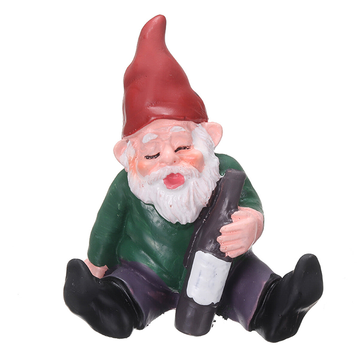 4PCS Fairy Garden Gnomes Accessories My Little Friend Drunk Gnome Dwarfs Gift US
