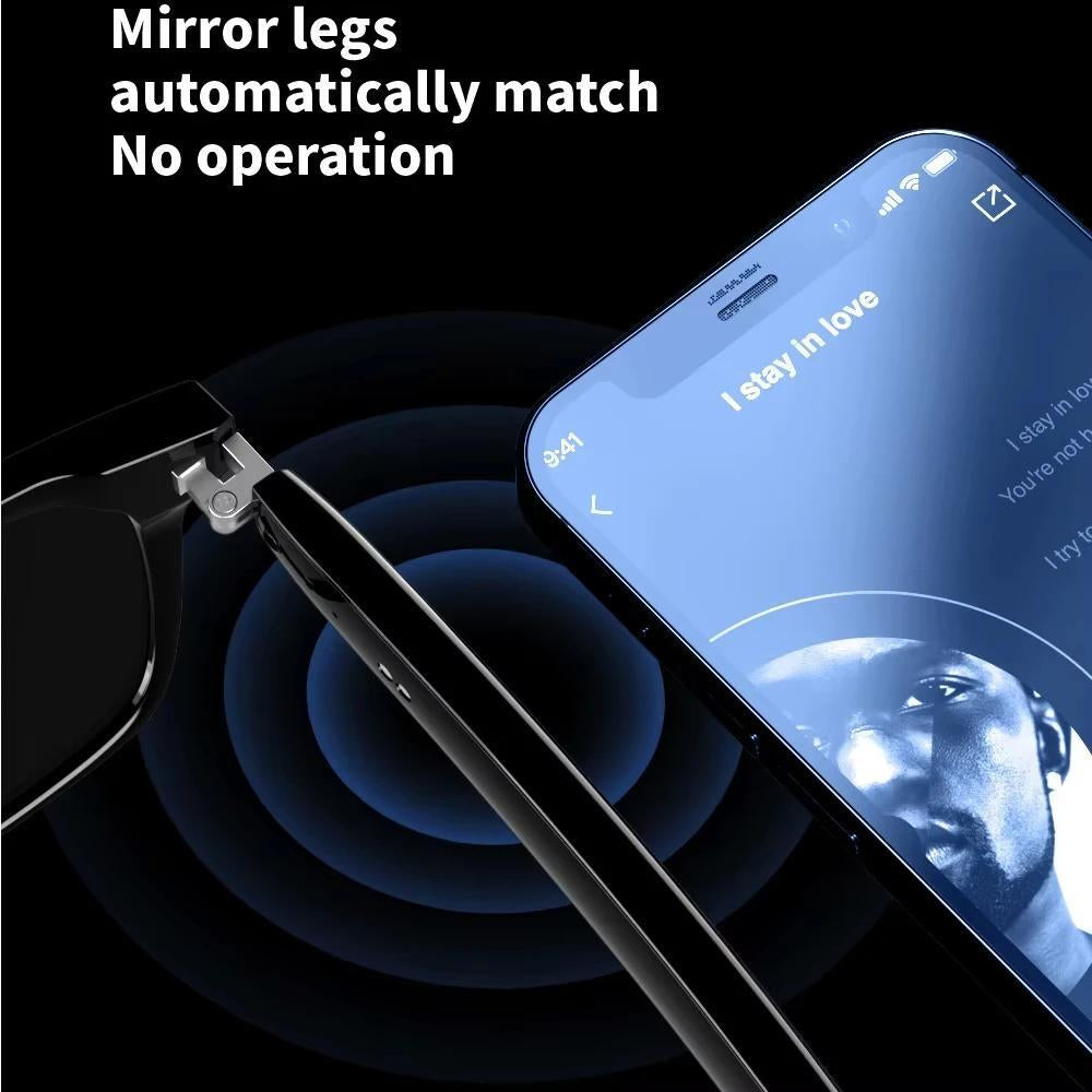 Smart Glasses Polarized Bluetooth 5.3 Call Music Sunglasses Headset Headphone US