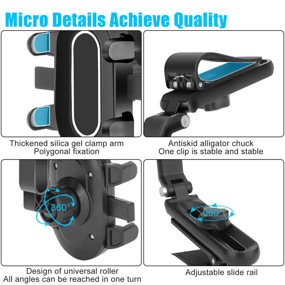 1080° Rotatable Retractable Car Phone Holder Universal Multifunction Stand USA