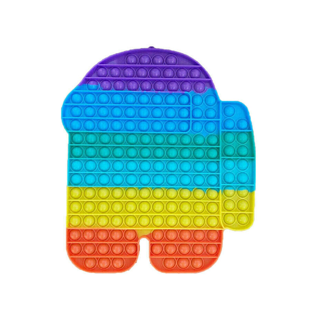 30CM Jumbo Sensory Fidget Toys Big Size Push Bubble Autism Stress Relief Game US