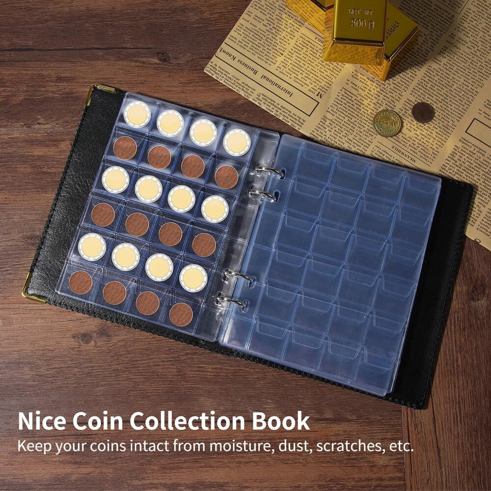 480 Pocket Coin Collection Album Collection Coin Books High Capacity Coin Holder
