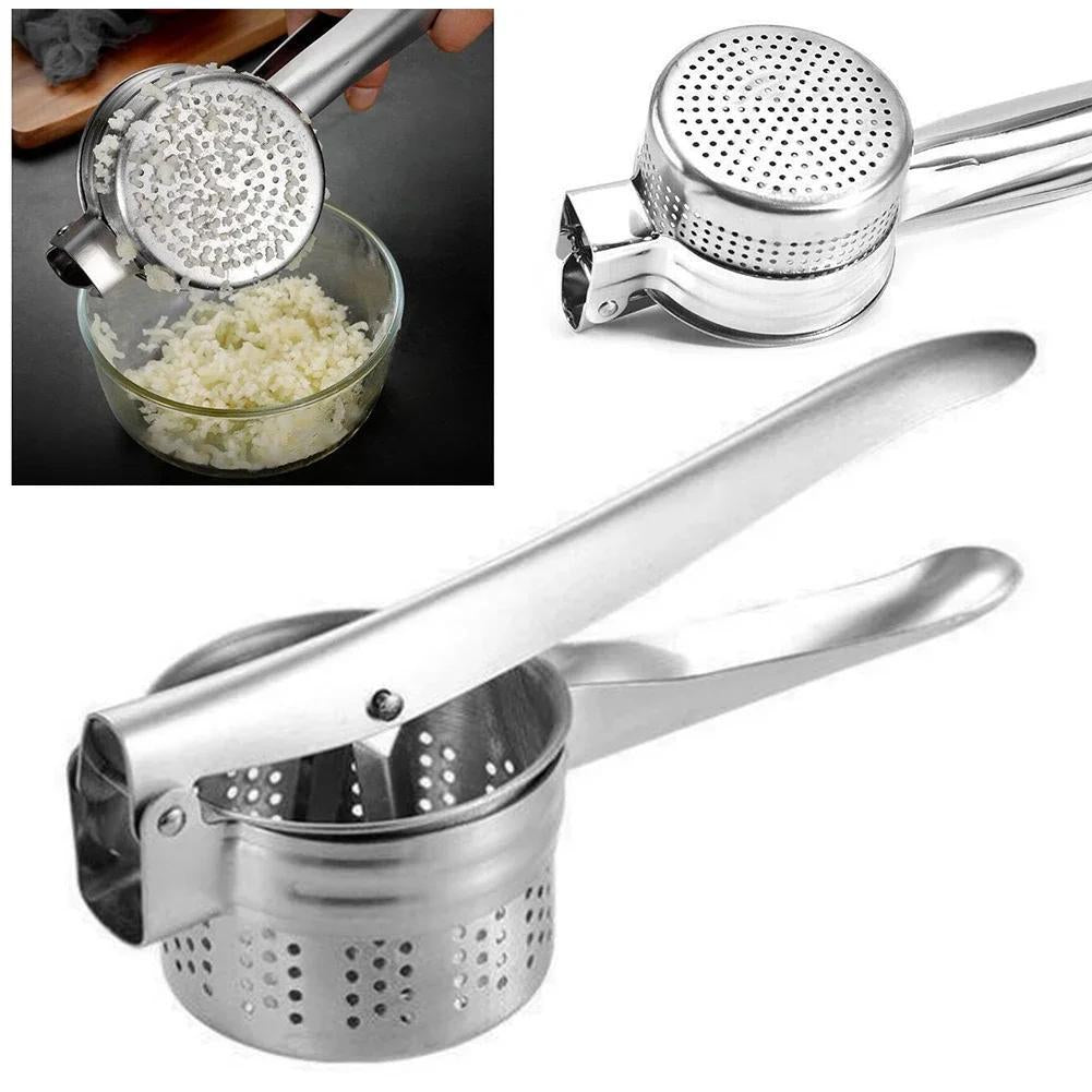 Stainless Steel Potato Masher Press Ricer No Lumps Large Heavy Vegetables Tool