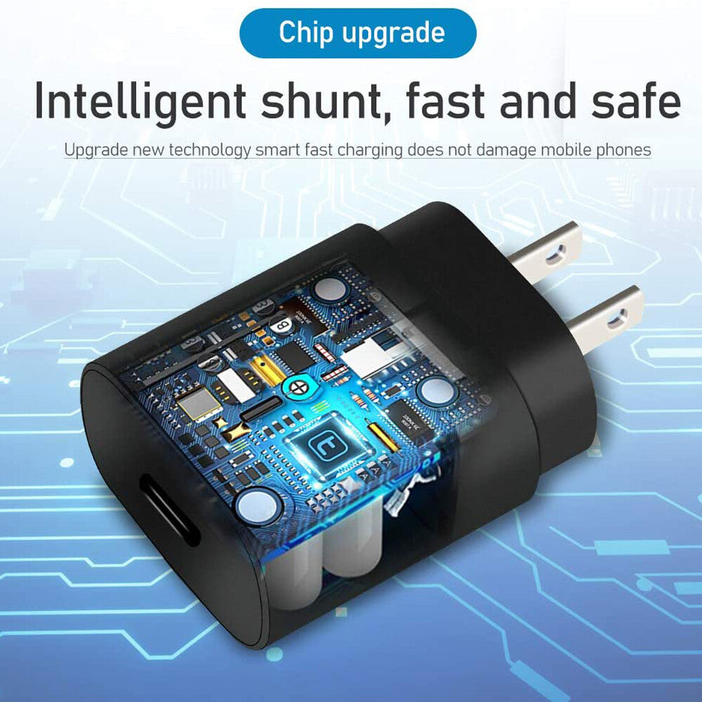 25W Type USB-C Super Fast Wall Charger + 6FT Cable for Samsung Galaxy S20 S21 5G