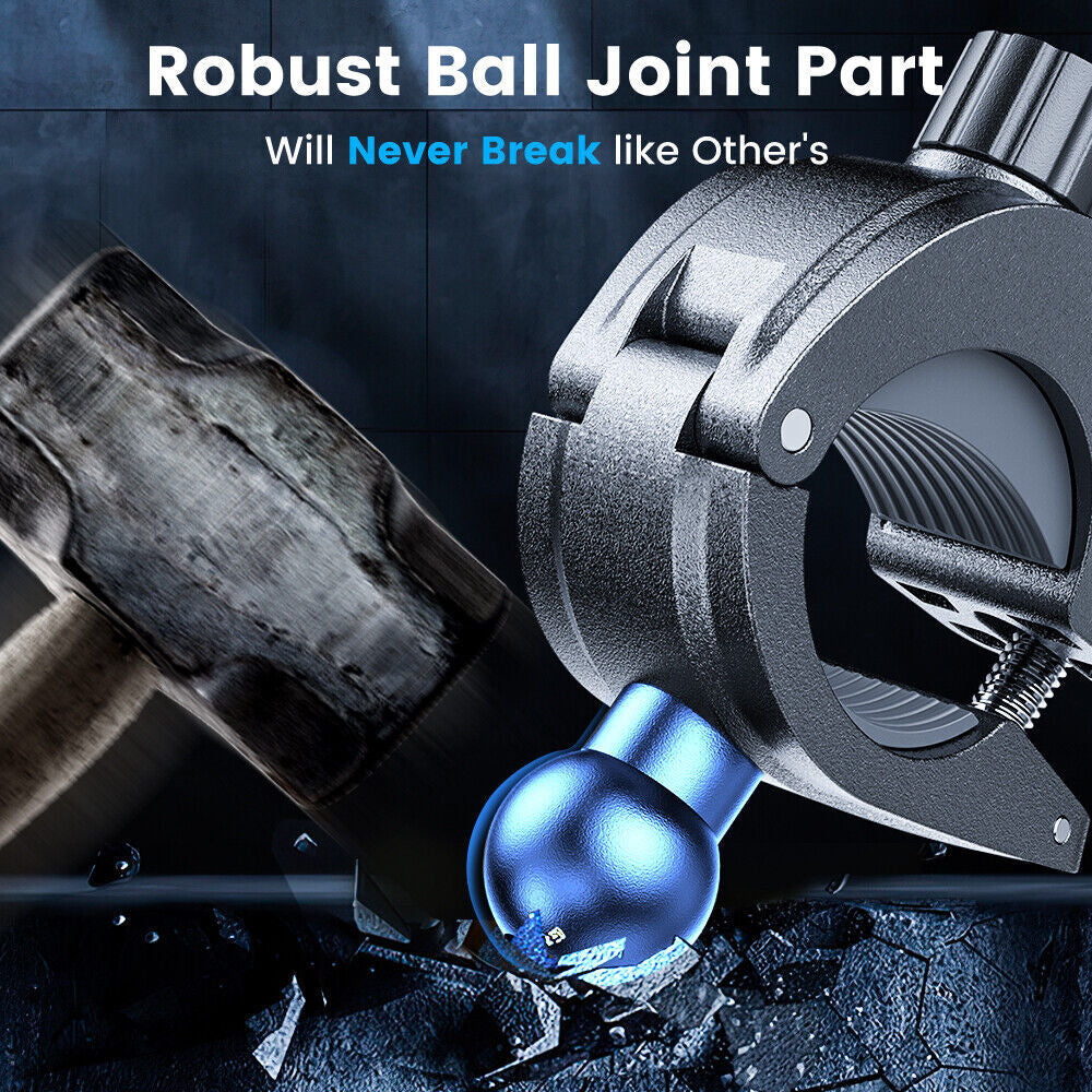 Motorcycle Phone Mount Auto Lock 100Mph Military Anti-Shake Bike Phone Holder US