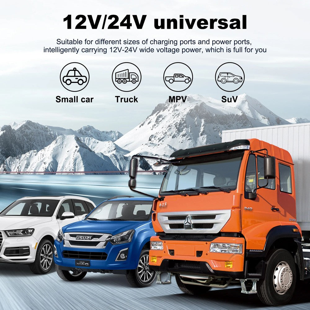 6000W Solar Converter Car Power Inverter DC 12V to AC 110V LCD Sine Wave Home RV