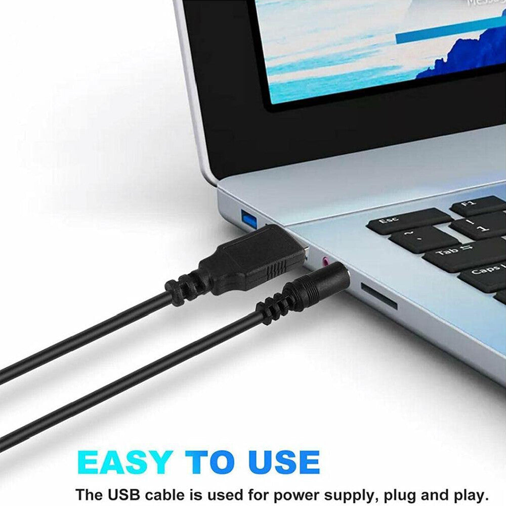 Speakers USB Power Clip-On Computer Stereo Sound Bar 3.5Mm for Desktop Laptop PC
