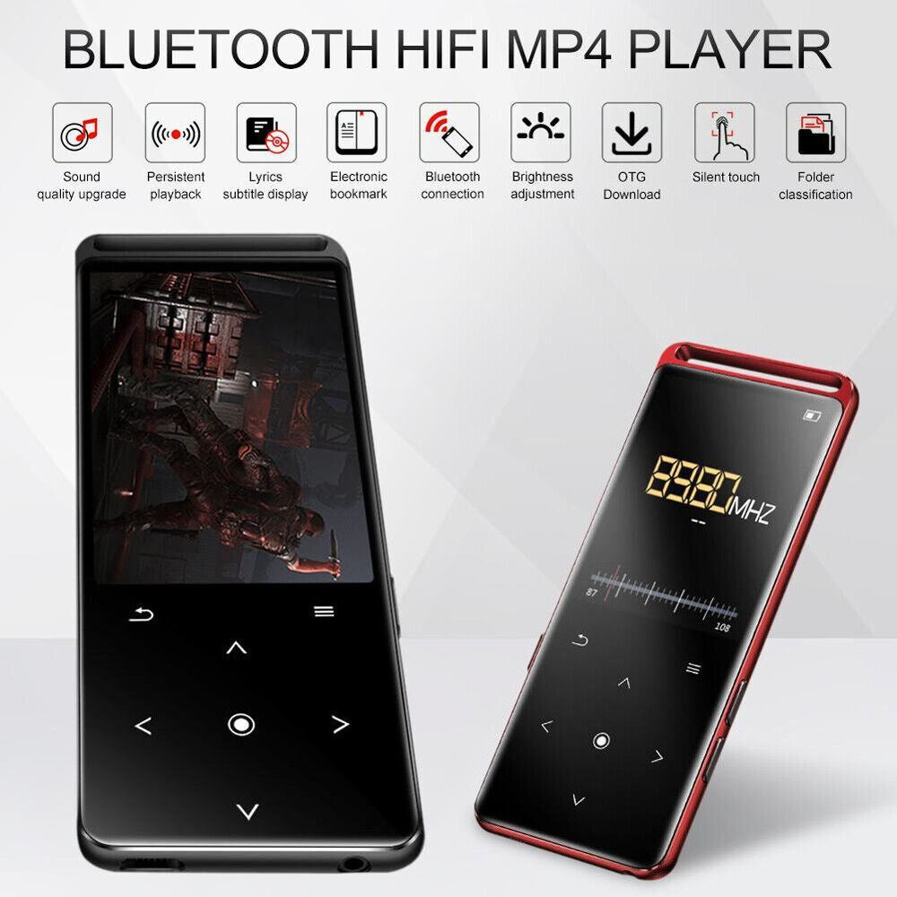 Bluetooth 5.0 MP3 Player Hifi Lossless Sound FM Radio Music Voice Recorder USA