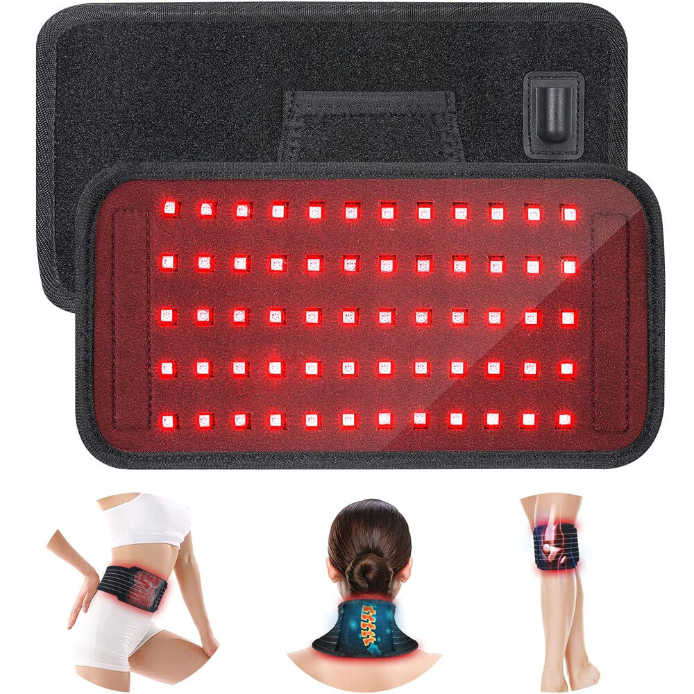 30W 660Nm 850Nm near Infrared Red Light Therapy Waist Wrap Pad Belt Pain Relief