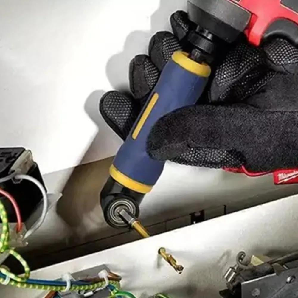 Extension Screwdriver Socket Adapter 90 Degree Right Angle Drill Attachment Tool