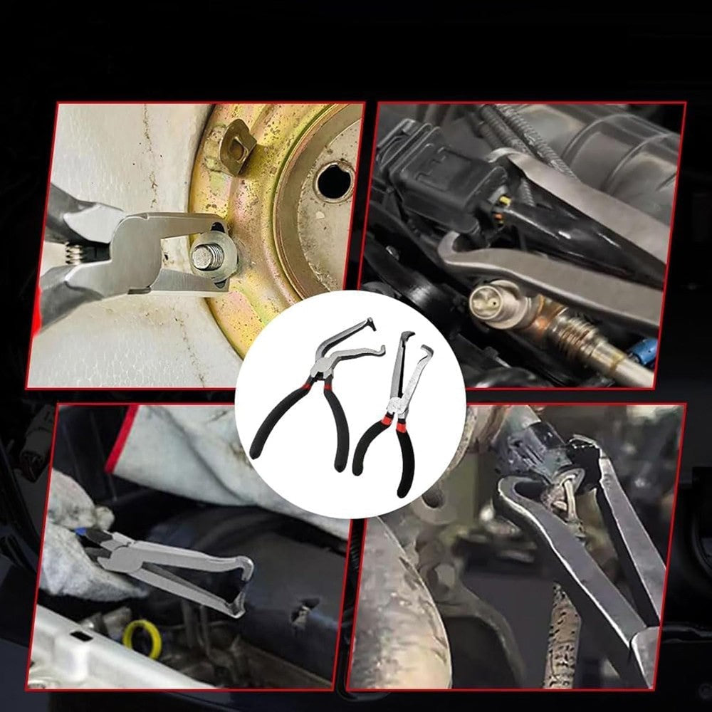 2PCS Electrical Disconnect Pliers Fuel Line Petrol Clip Pipe Pliers Repair Tools