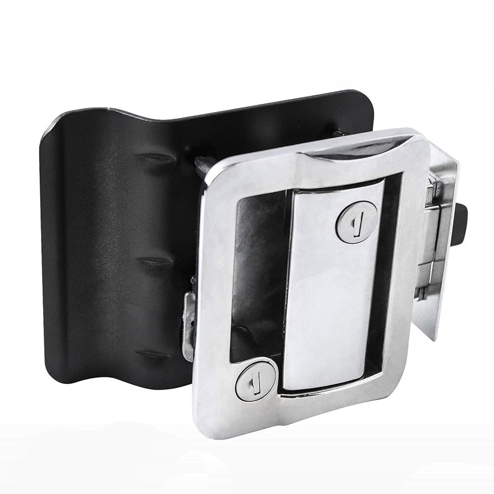 Chrome Trailer Camper RV Paddle Entry Door Lock Latch Handle Knob Deadbolt US