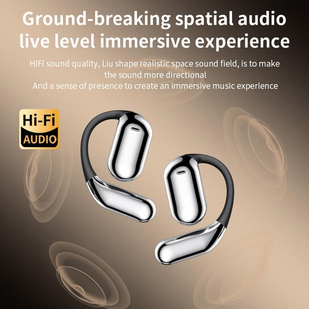 LCD Touch Screen Earbuds over True Wireless Bluetooth 5.4 Headphones Earphones