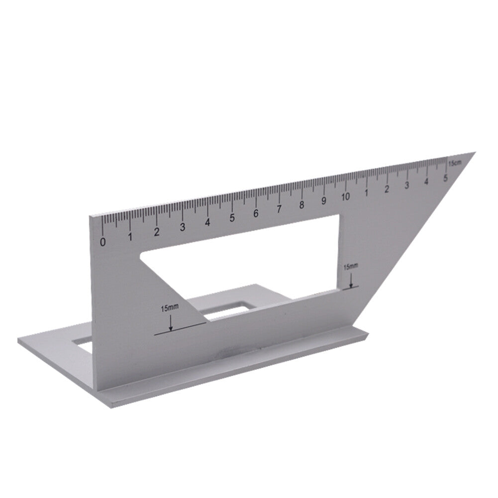 45/90 Degree Gauge Right Angle Ruler Measuring Woodworking Measuring Protractor