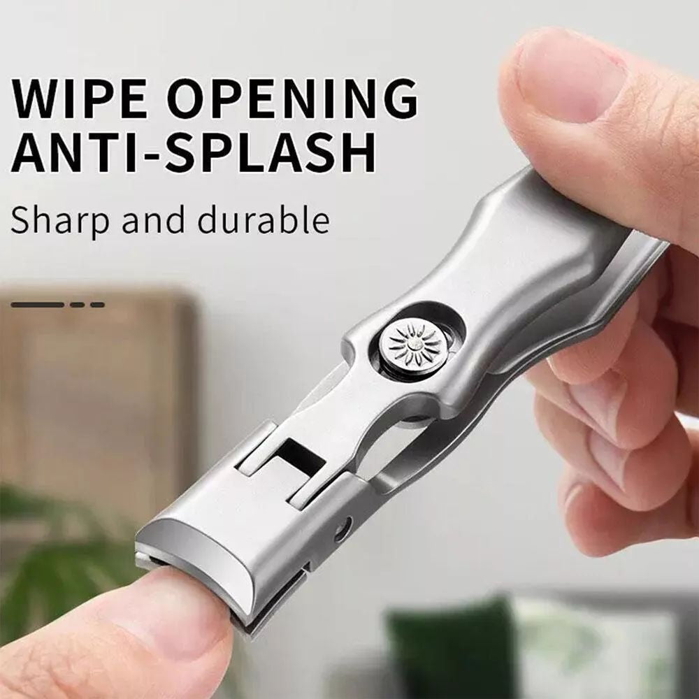 New Ultra Sharp Nail Clippers Steel Wide Jaw Opening anti Splash Portable US