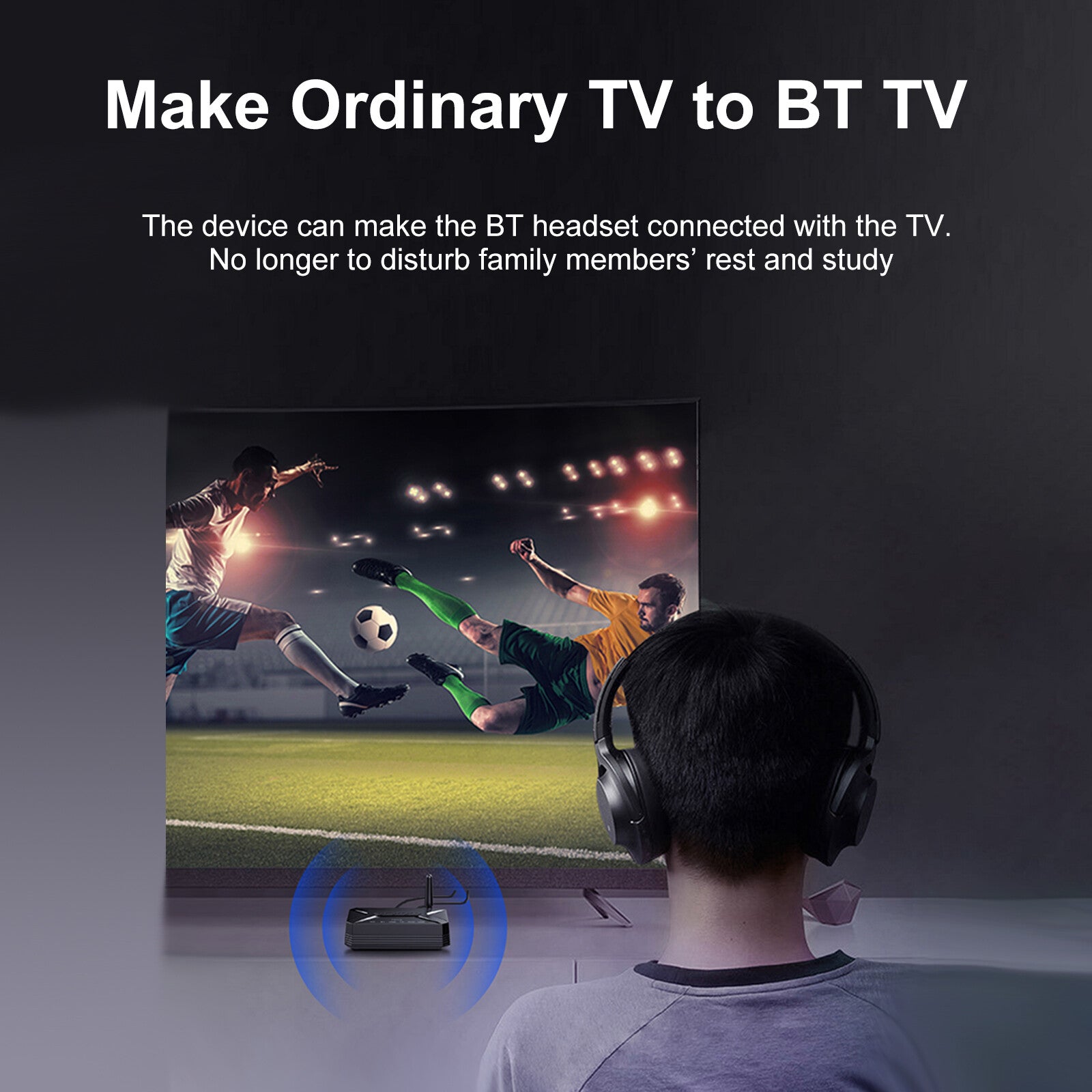 Long Range Bluetooth 5.0 Transmitter Receiver TV Home Car Stereo Audio Adapter