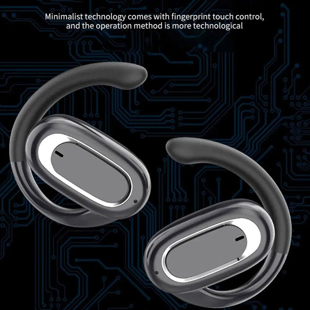 2024 Latest 5D Surround Sound Open Ear Bluetooth Headset Ear Canceling Earbuds